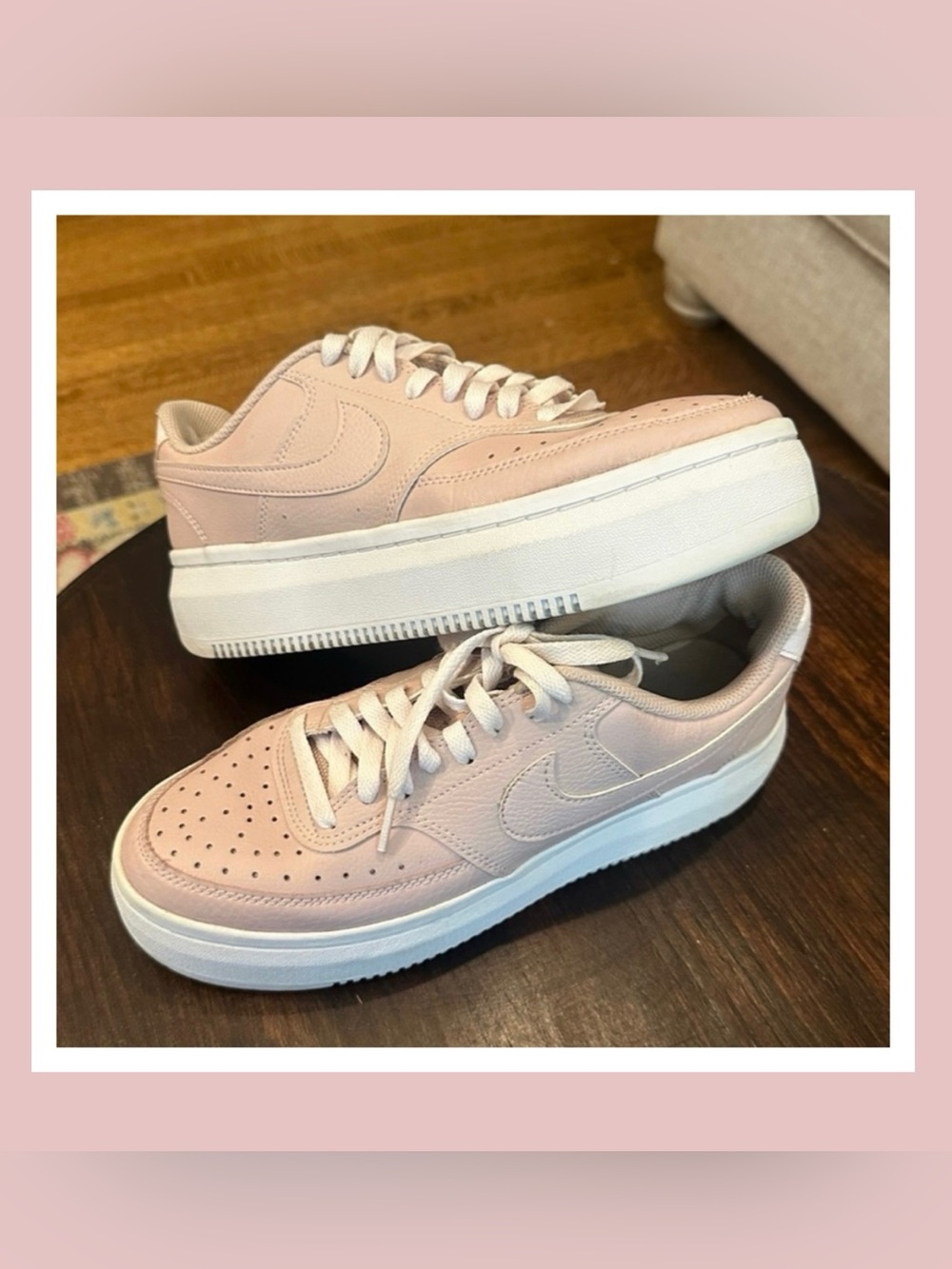 Nike Women's Platform Sneakers in Light Pink